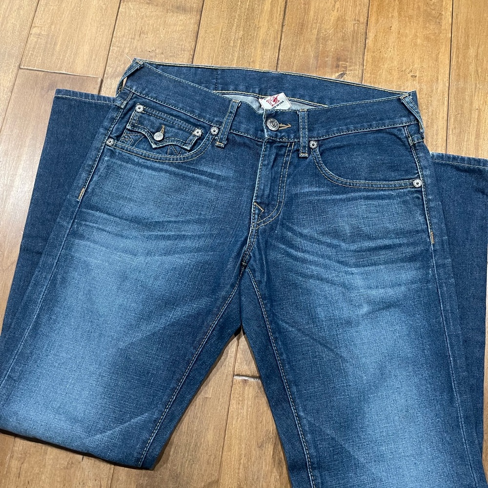 True Religion denim : slim strait